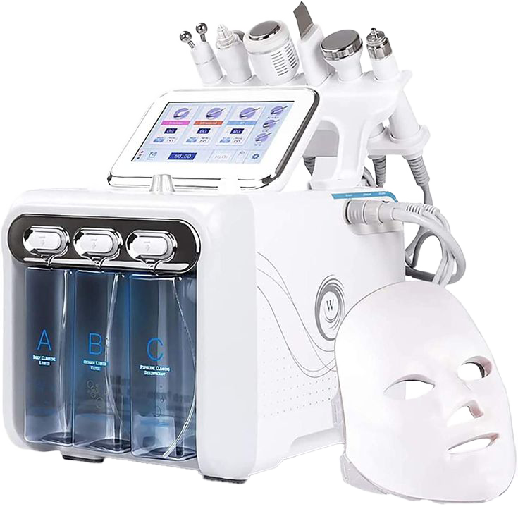 Hydrafacial 7 en 1 con 3 depósitos